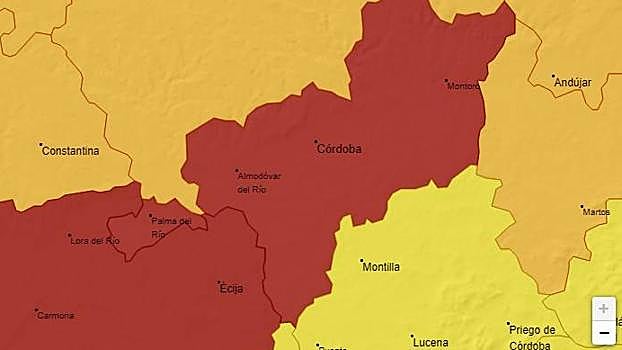 Alerta roja por calor extremo este lunes en Córdoba, con máximas que alcanzarán los 44 grados