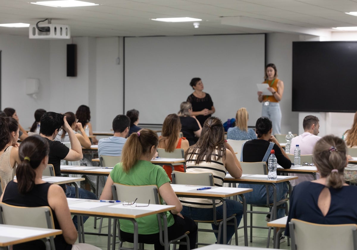 Examen de oposiciones para profesores de Secundaria