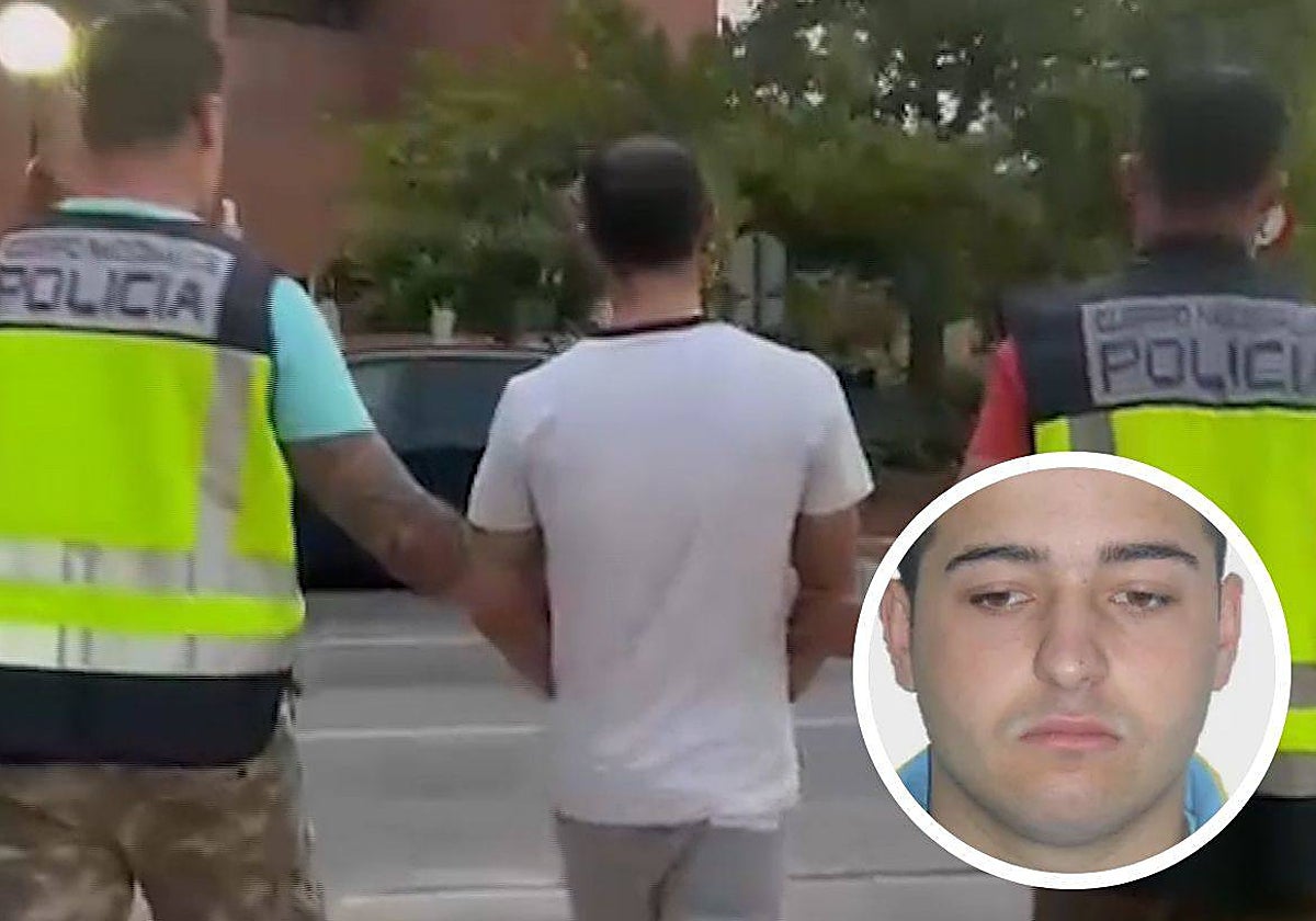 Ficha policial de Juan Manuel Gordillo Plaza. Arriba, tras su detención el 21 de junio