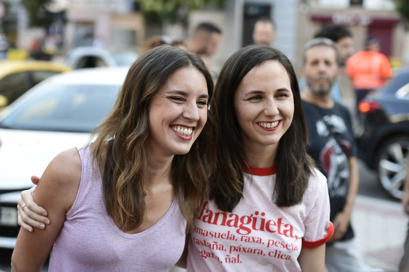 Las ministras Irene Montero e Ione Belarra participan en la marcha del Orgullo en Madrid