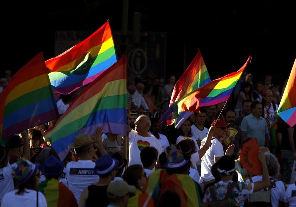 Foto de archivo de una manifestación del Orgullo en Madrid