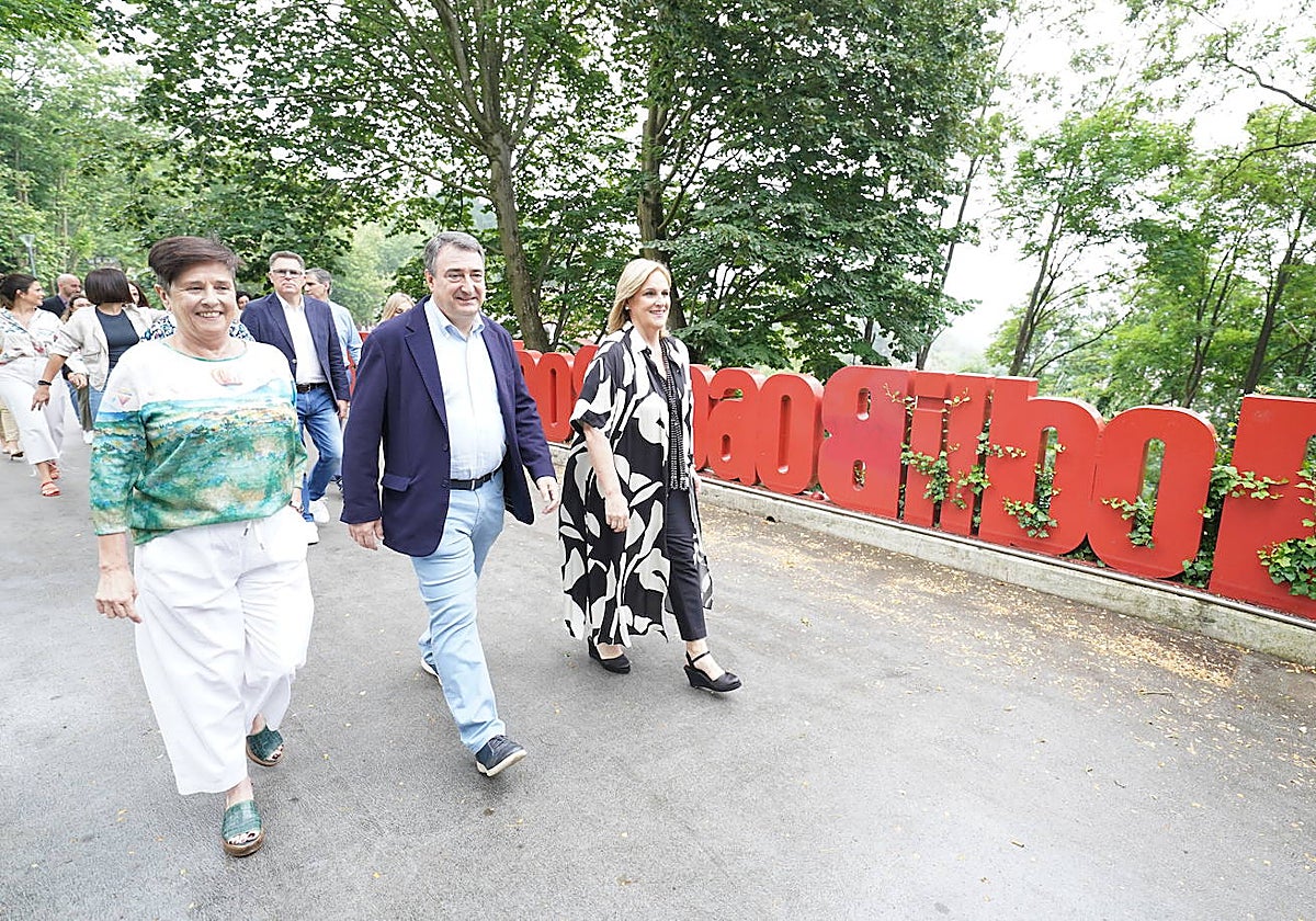 Aitor Esteban encabezó el fin de semana en Bilbao un acto de precampaña del PNV