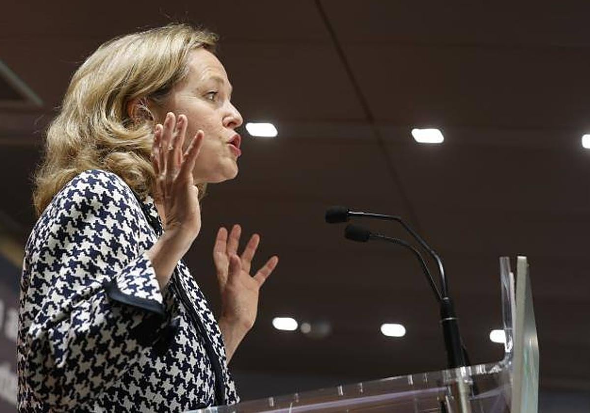 La vicepresidenta primera del Gobierno, Nadia Calviño