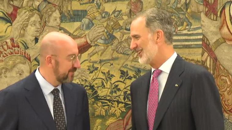 El rey recibe en la Zarzuela al presidente del Consejo Europeo