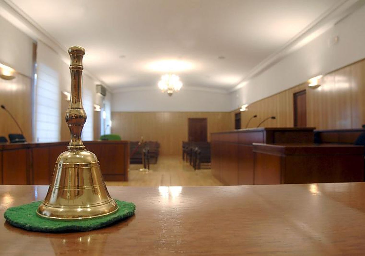 Imagen de una sala de vistas de la Audiencia de Valladolid