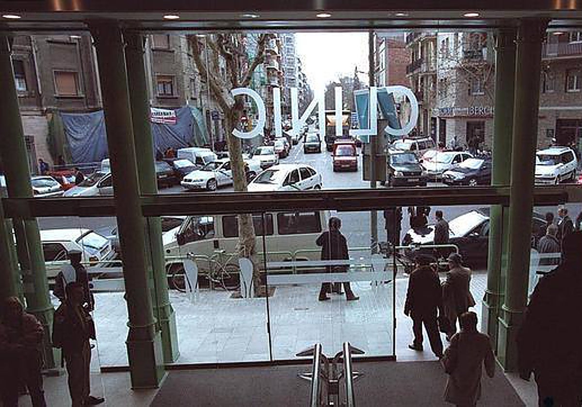 Imagen de la entrada principal del Hospital Clínic de Barcelona