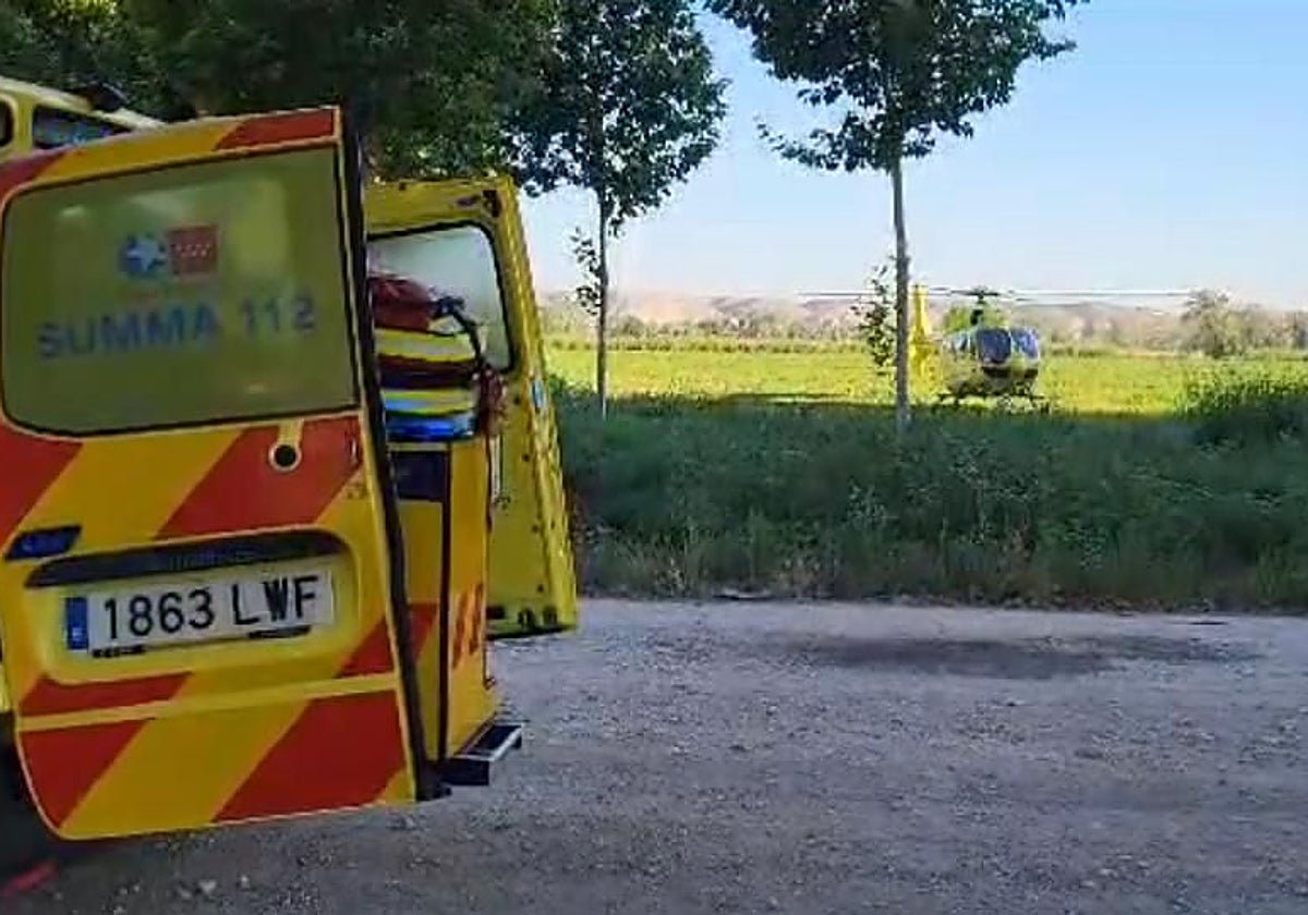 Heridas graves dos mujeres en el incendio de una infravivienda en Aranjuez
