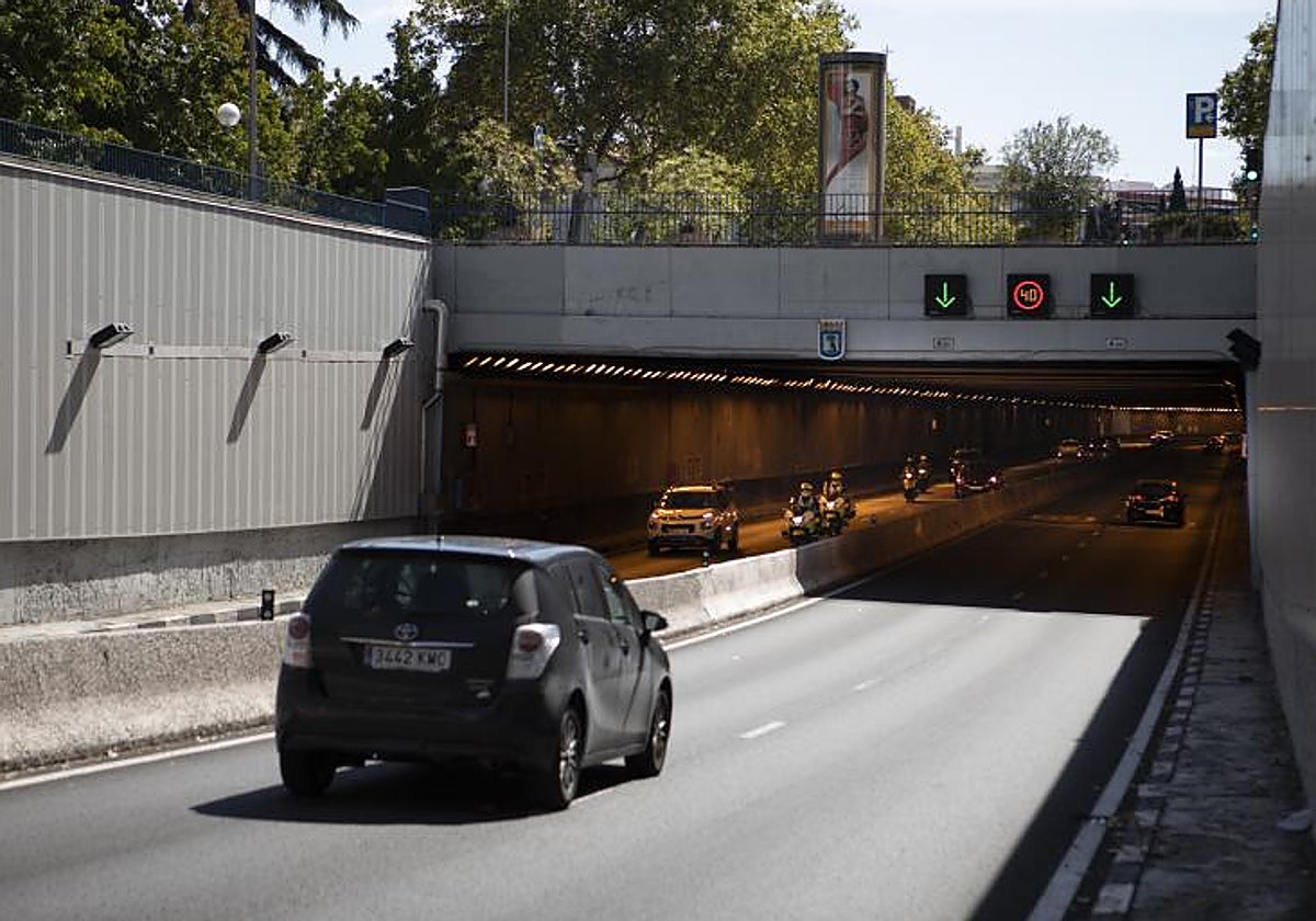 Imagen del túnel de Manuel Becerra, que estará cortado durante el verano