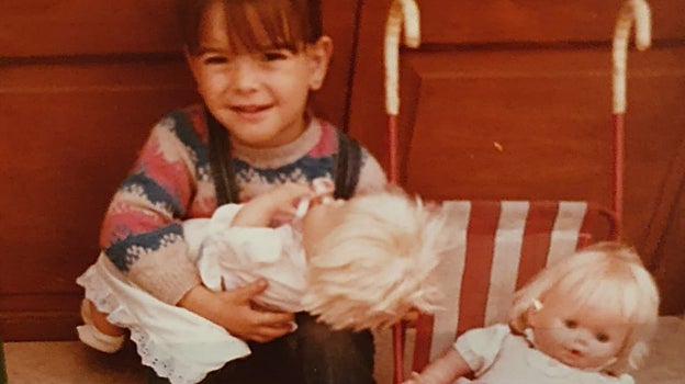 La pequeña Marga en una imagen de su infancia