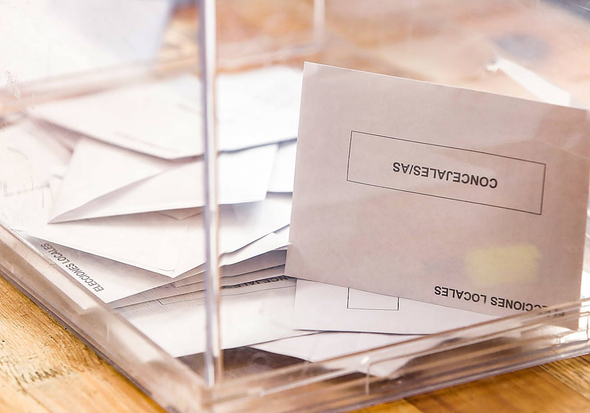 Urna electoral en la pasada cita electoral, el 28 de mayo