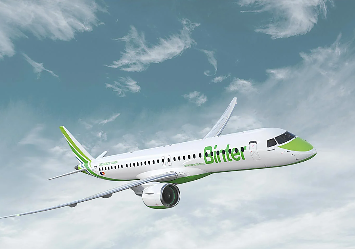 Imagen de archivo de Binter, compañía que operó el vuelo donde sucedieron los hechos