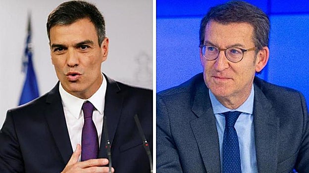 El PSOE de Pedro Sánchez y el PP de Alberto Núñez Feijóo se posicionan como las dos principales fuerzas políticas en España