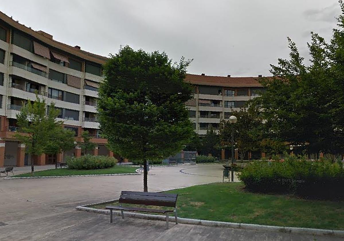 Plaza Martínez Flamarique, en Logroño, donde se ha producido el crimen machista