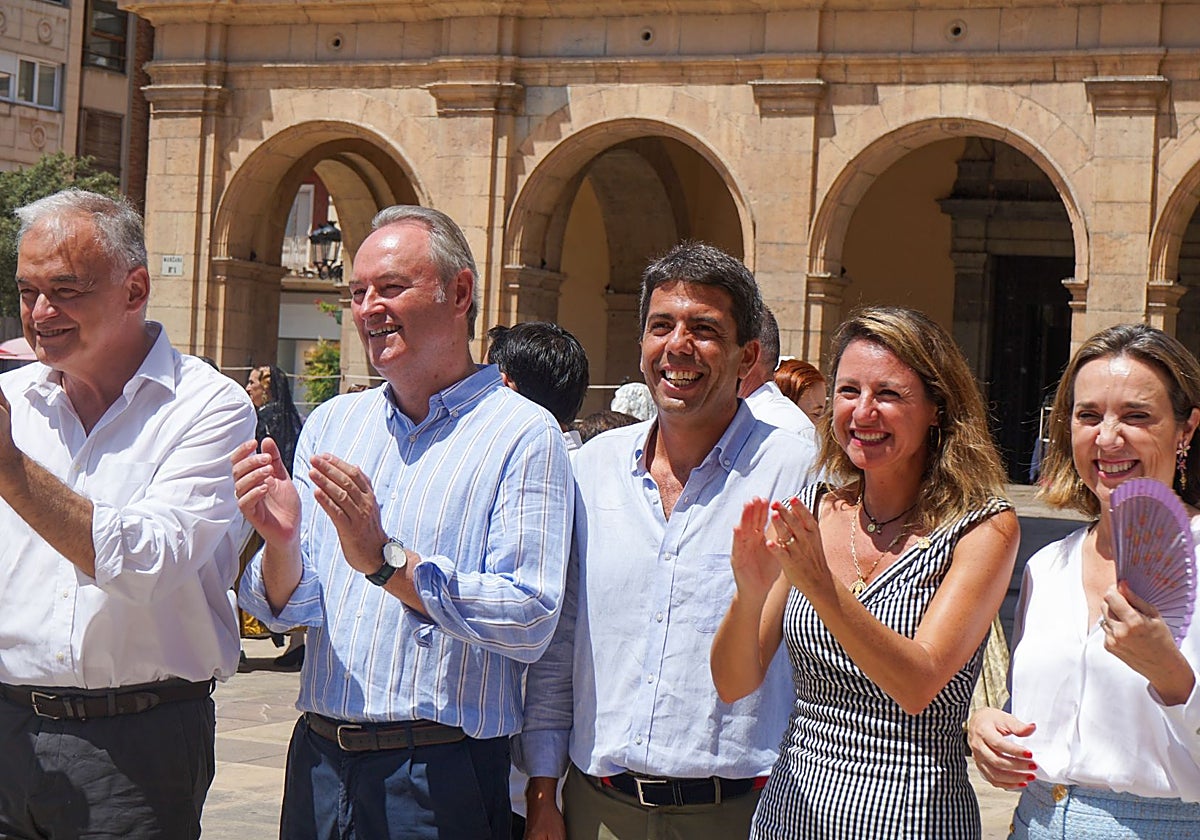 Imagen tomada en el mitin del PP celebrado en la ciudad de Castellón