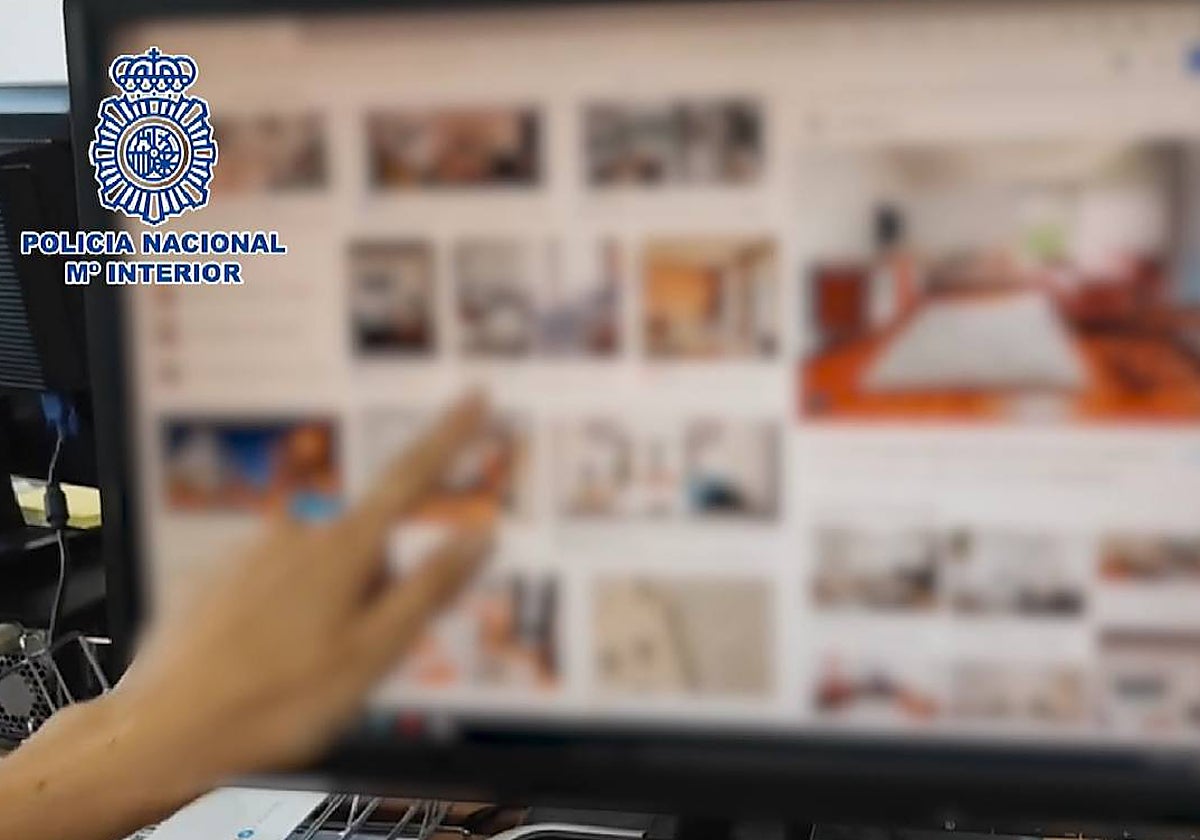 Captura de algunos de los anuncios investigados