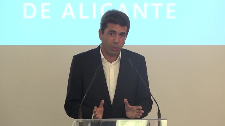 Mazón resalta las ganas de "poner en marcha" la C.Valenciana y seguir "defendiendo" Alicante
