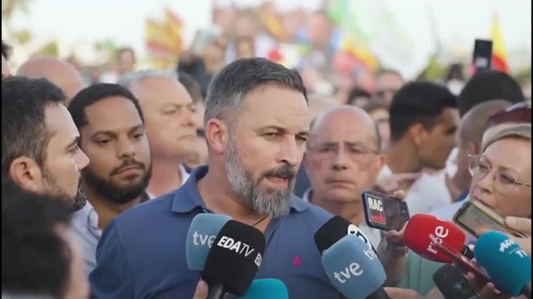 Abascal, "satisfecho" con la investidura de Mazón