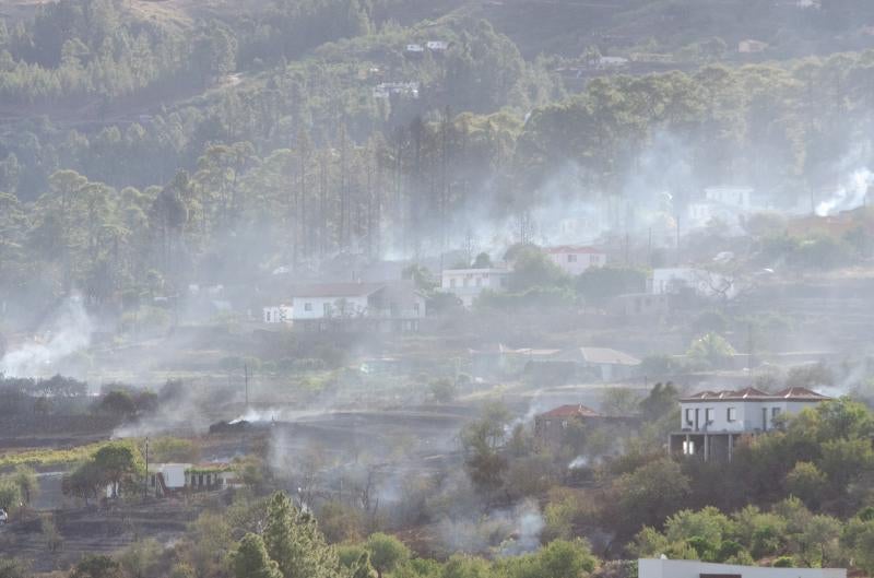 Viviendas afectadas por el incendio de Puntagorda, La Palma