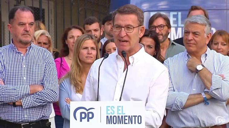 Feijóo alerta de que abstenerse o no ir a votar permite "que se quede Sánchez"