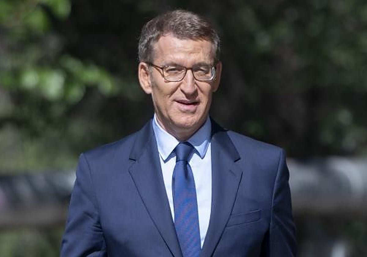 El líder de la oposición y presidente del PP, Alberto Núñez Feijóo