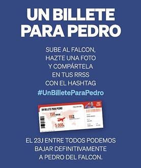 Imagen secundaria 2 - El PP instala una cabina de avión en pleno centro de Madrid: «Es el momento de bajar a Pedro del Falcon»