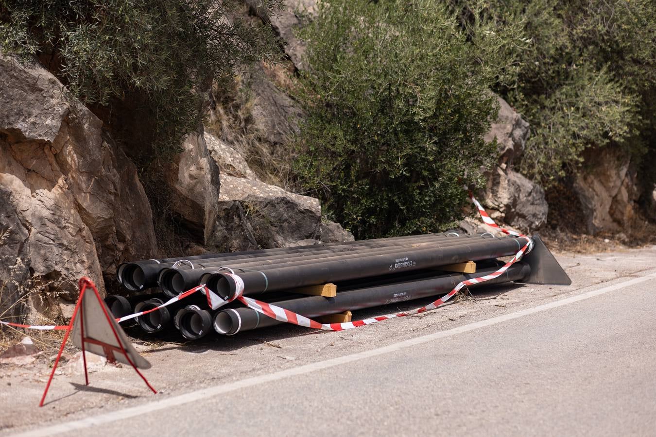 Obras para conseguir abastecerse de agua desde un pozo de Las Pedrizas