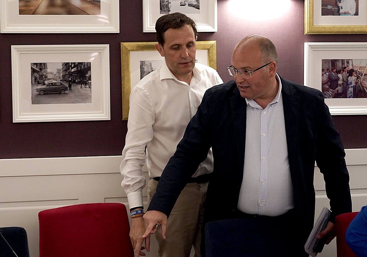 El vicesecretario general de Organización del Partido Popular, Miguel Tellado, mantiene un encuentro con periodistas en Valladolid ante la celebración de las Elecciones Generales del 23 de julio