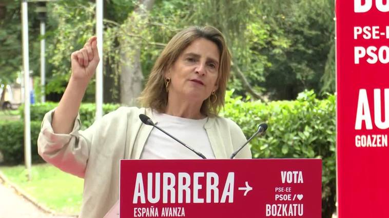 Teresa Ribera, vicepresidenta del Gobierno acusa a la derecha de "querer gobernar mirando al pasado"