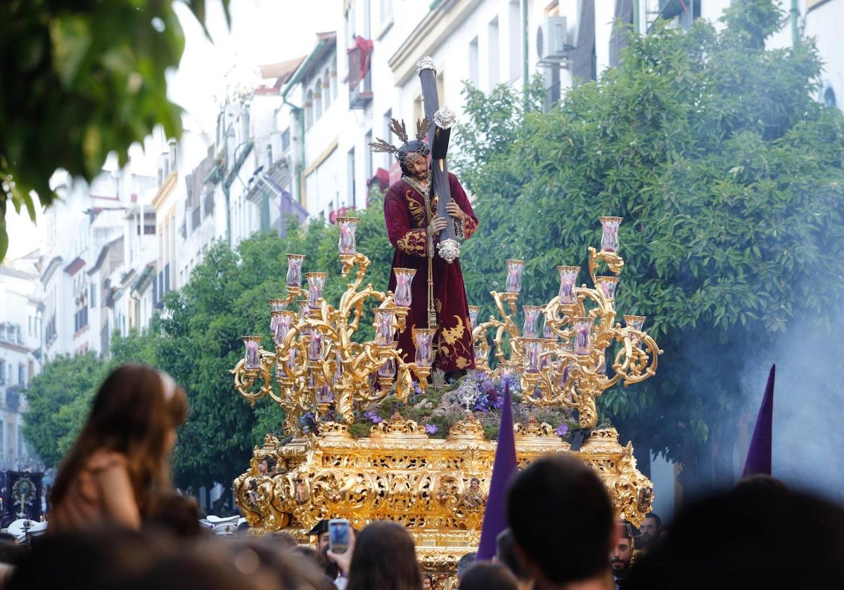 Nuestro Padre Jesús del Calvario, durante su procesión del Miércoles Santo pasado