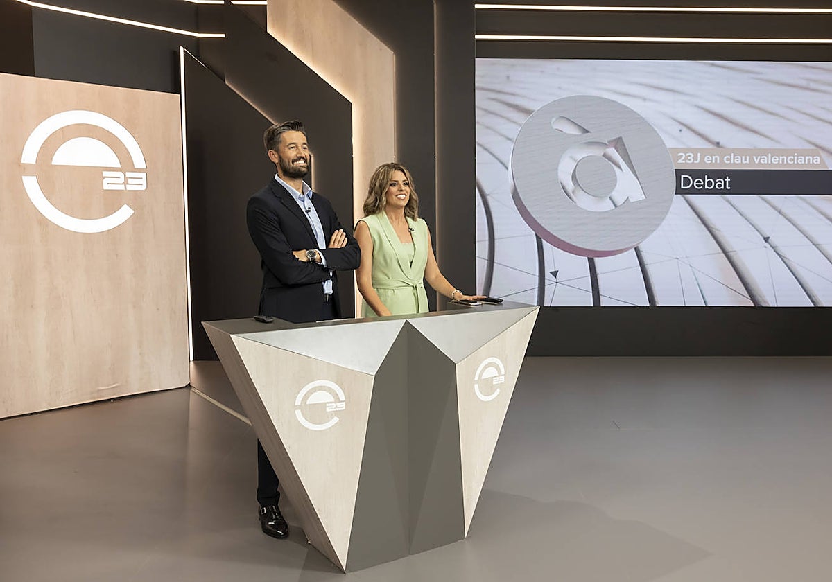 Imagen del plató en el que se realizará el programa especial del 23J