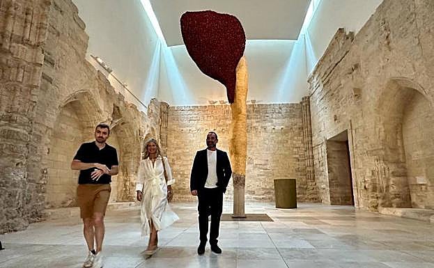 David Bestué «esquematiza» el paisaje castellano en el Patio Herreriano