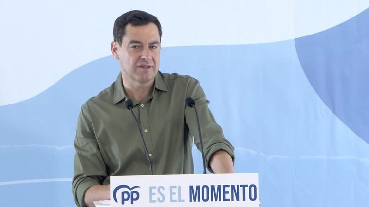 Moreno (PP) dice que Sánchez no ha ido a Andalucía en campaña porque sabe "que pierde votos"