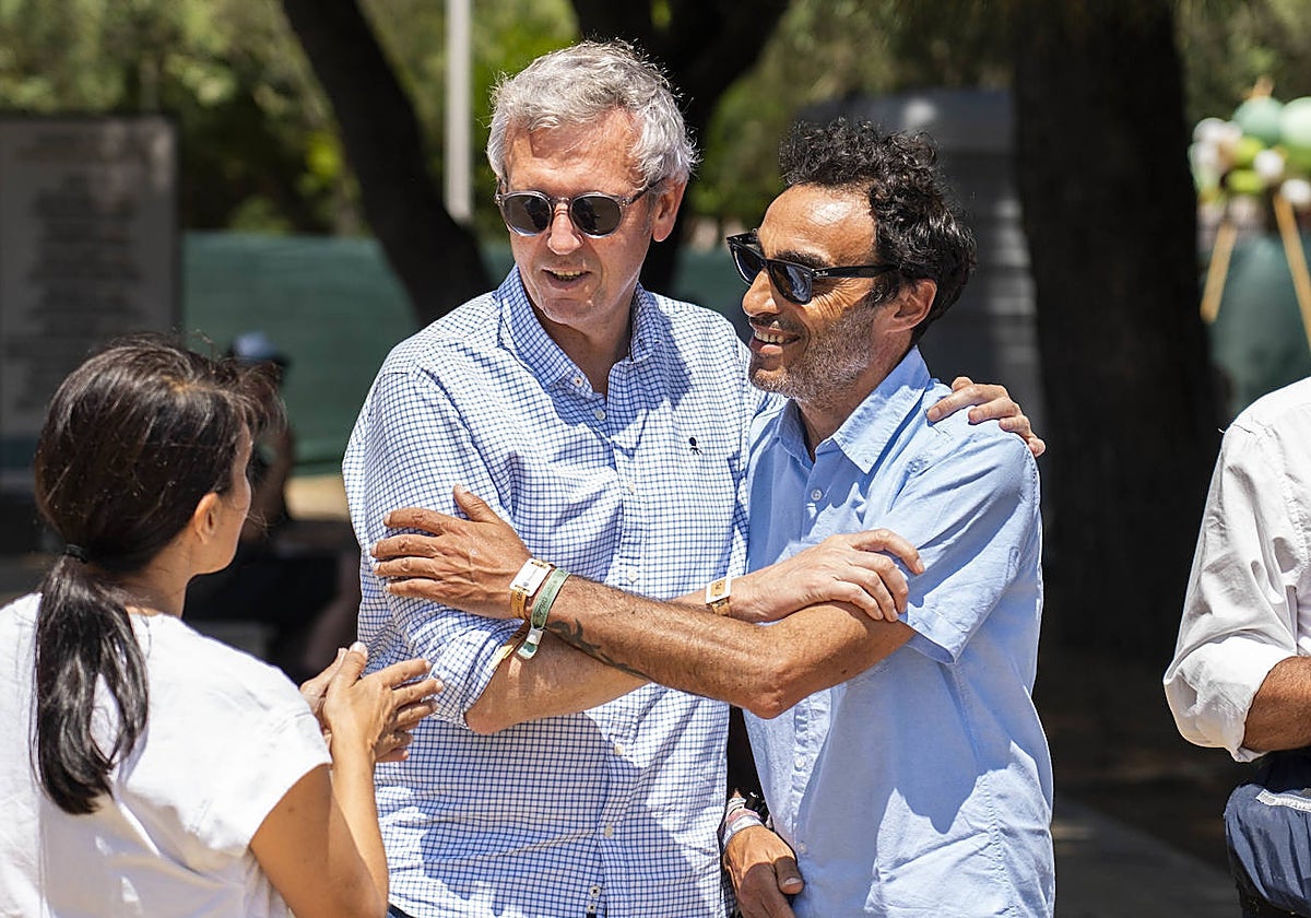 Alfonso Rueda, este sábado, en el Atlantic Fest (Pontevedra), durante la jornada de reflexión