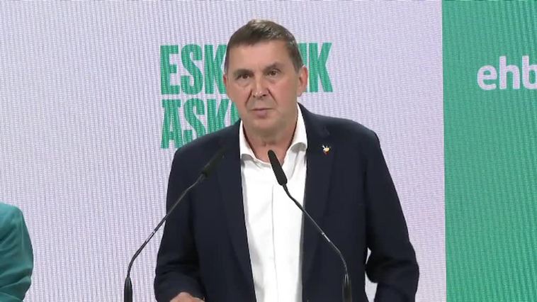 Otegi: "Si depende de EH Bildu, la balanza se inclinará a la izquierda y la soberanía"