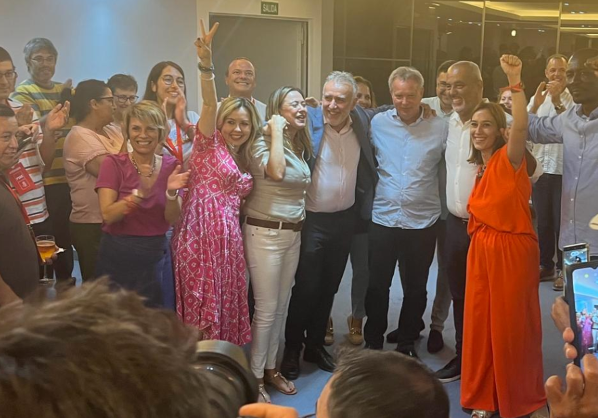 El PSOE canario celebra los resultados, a pesar de un empate con el PP