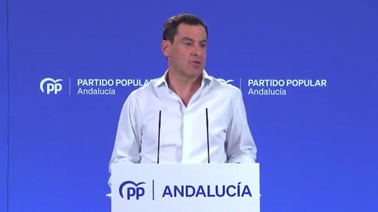 Moreno traslada a Feijóo apoyo del PP andaluz para afrontar la investidura