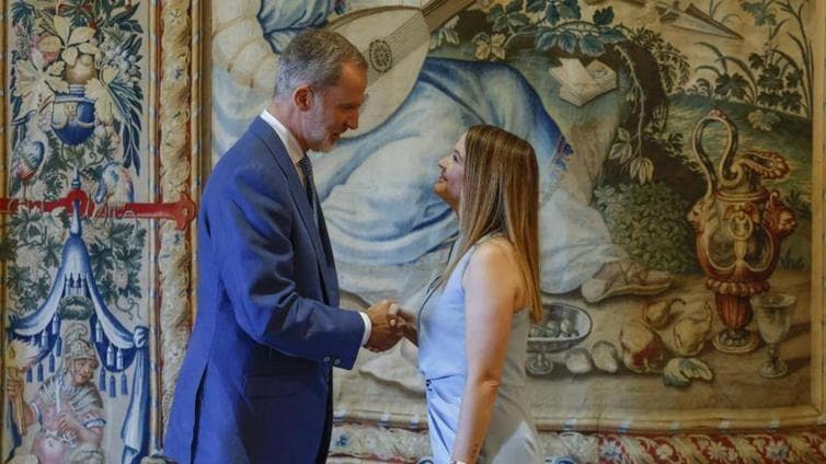 El Rey recibe a la nueva presidenta de Baleares: «Es un orgullo que la Familia Real elija Mallorca para pasar las vacaciones»