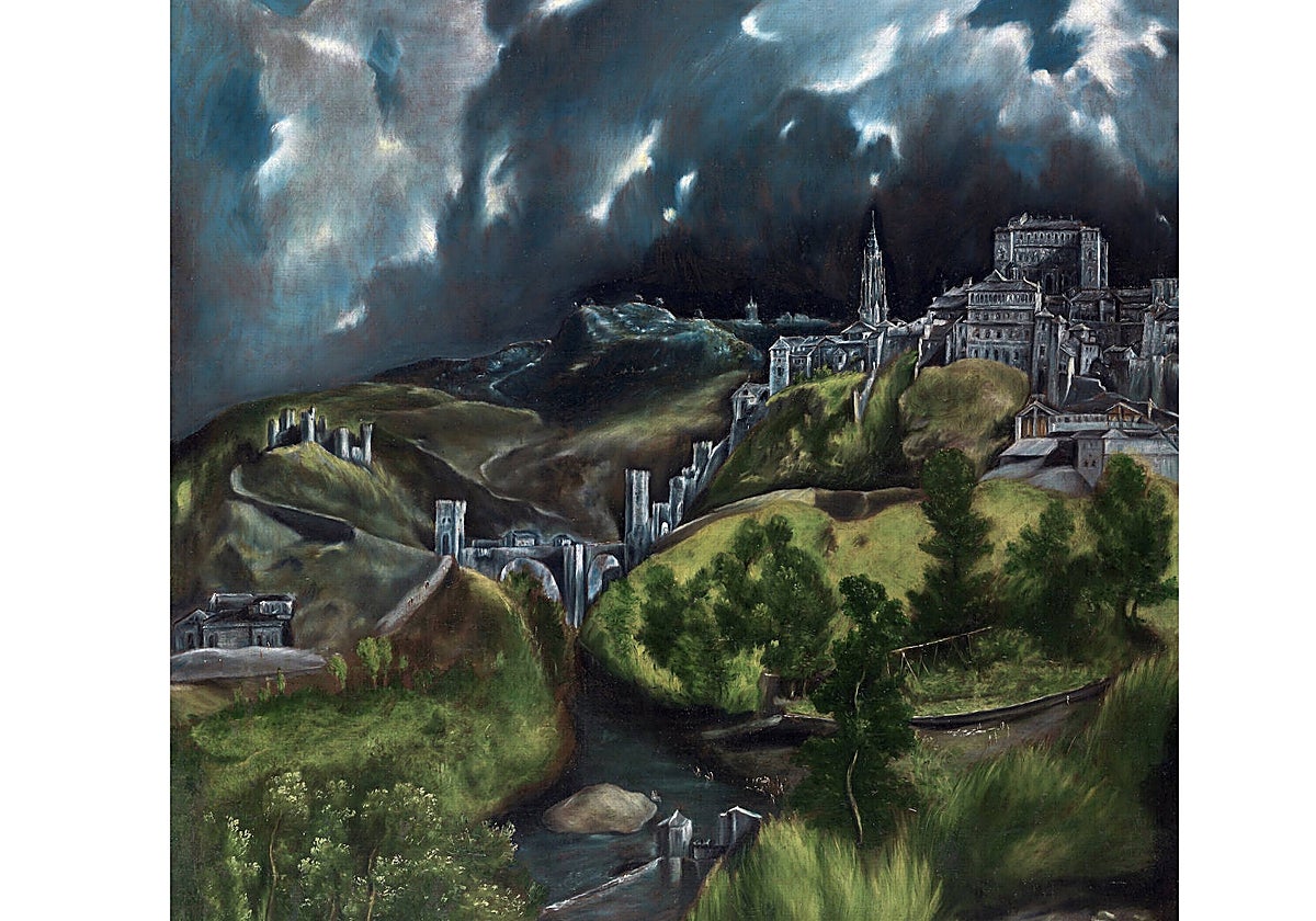 'Vista de Toledo' en el Metropolitan Museum de Nueva York. El Greco, entre 1597 y 1600