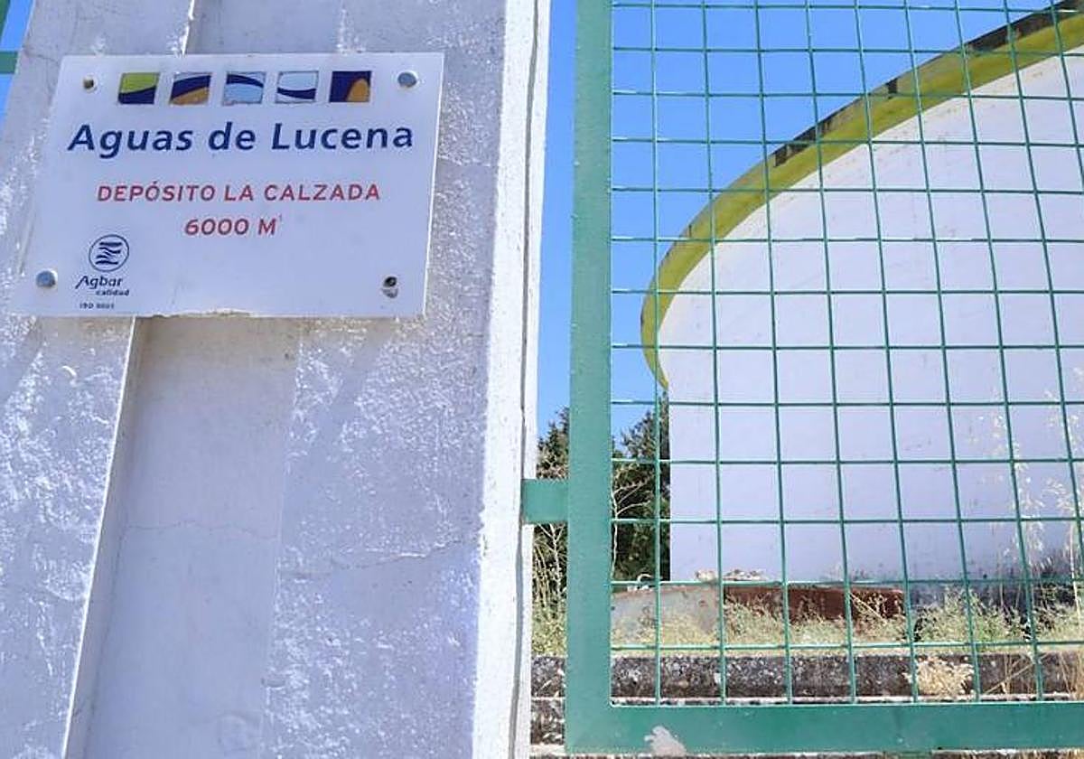 Depósito de agua en Lucena