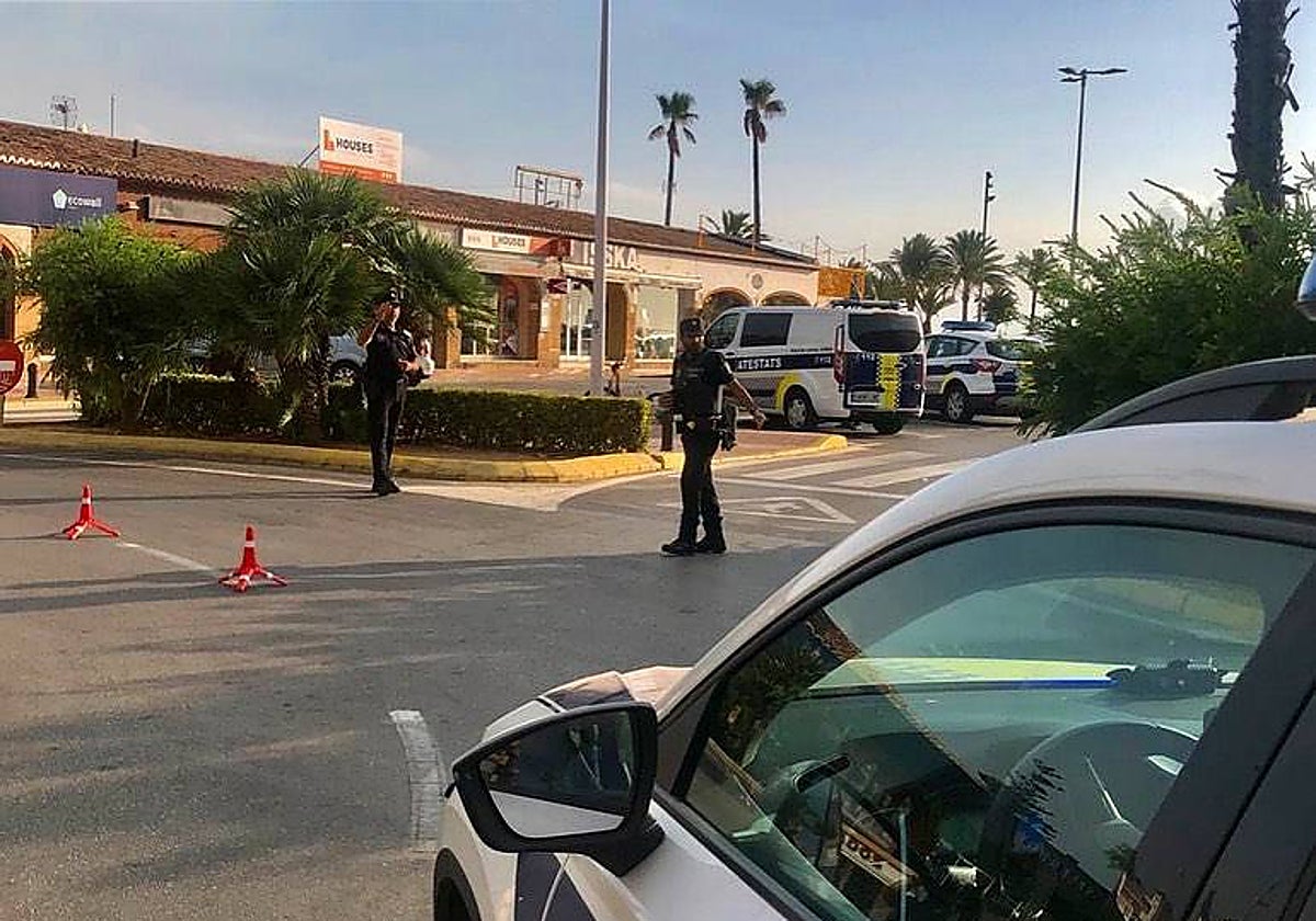 Imagen de archivo de un control de la Policía Local de Jávea