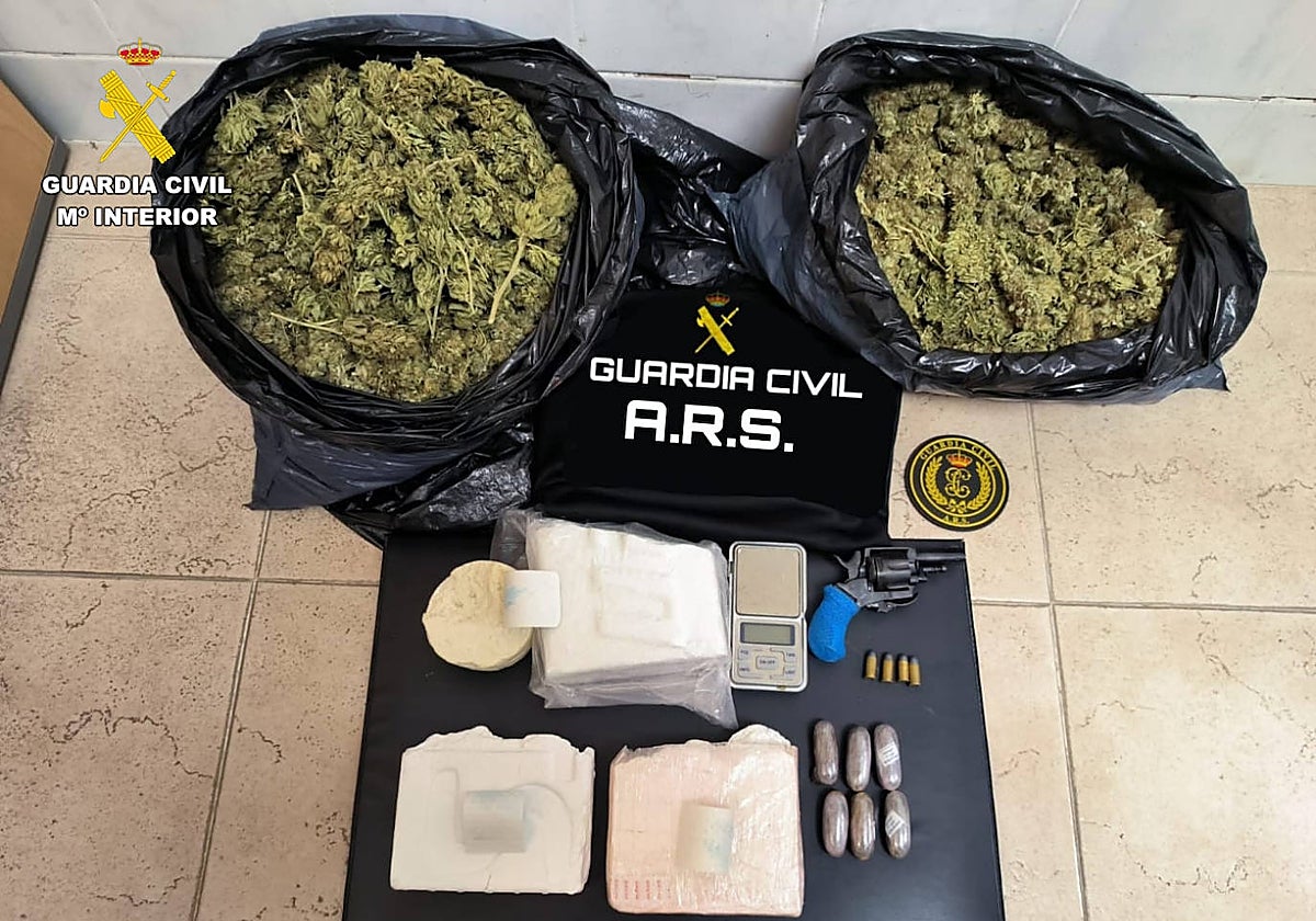 Estupefacientes intervenidos en la casa de una anciana de 84 años residente en Vall d'Uixó (Castellón)