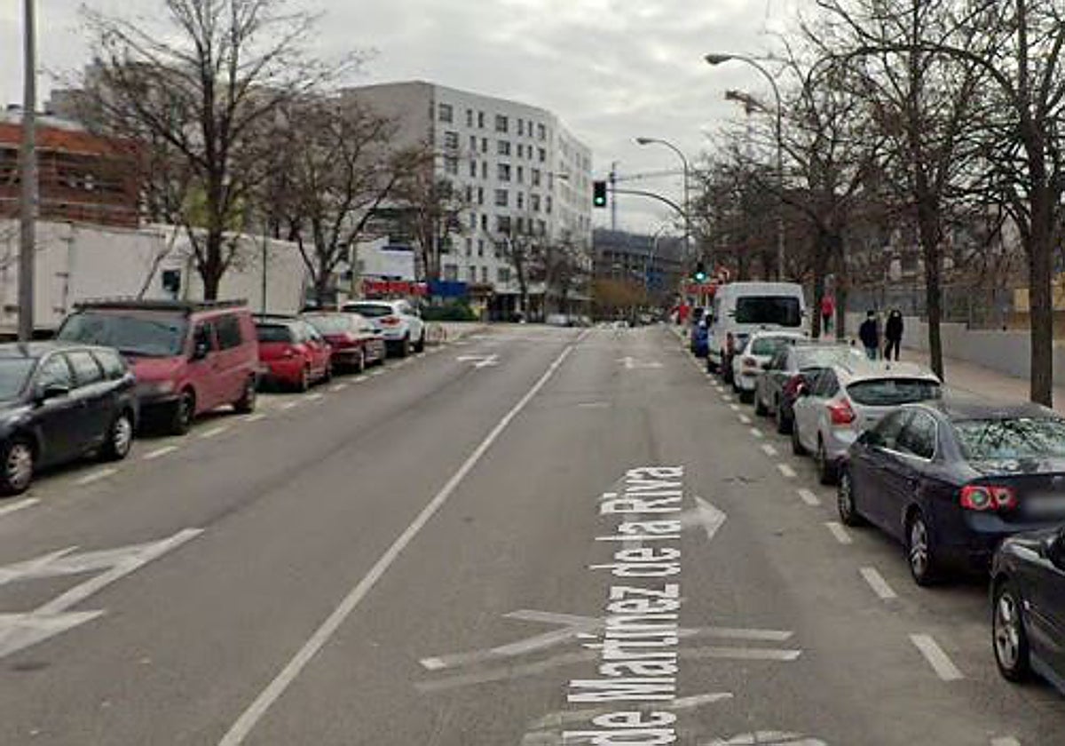 Calle de Martínez de la Riva, en Puentes de Vallecas