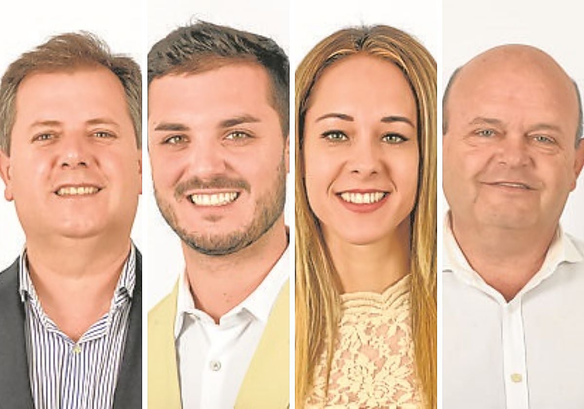 De izquierda a derecha, José Luis Navarro, Alejandro Navarro, Ainhoa García y Valeriano Díaz
