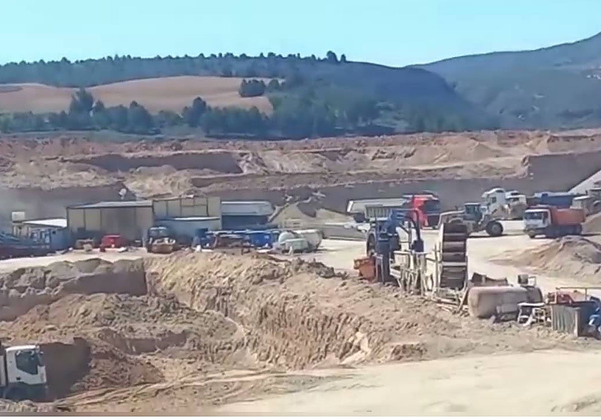 Gravera en Villarrubia de Santiago, lugar donde ha tenido lugar el accidente laboral