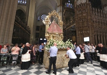 Cientos de fieles en la apertura del Octavario de la Virgen del Sagrario