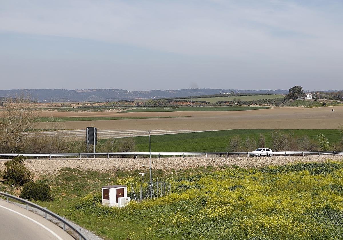Terrenos en los que se instalará el polígono logístico y la Base Militar