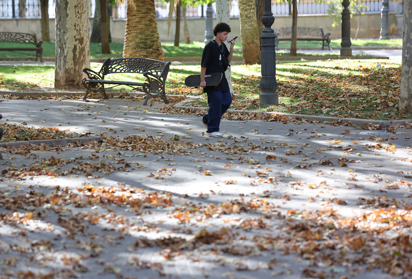 Colón, imagen otoñal en pleno agosto