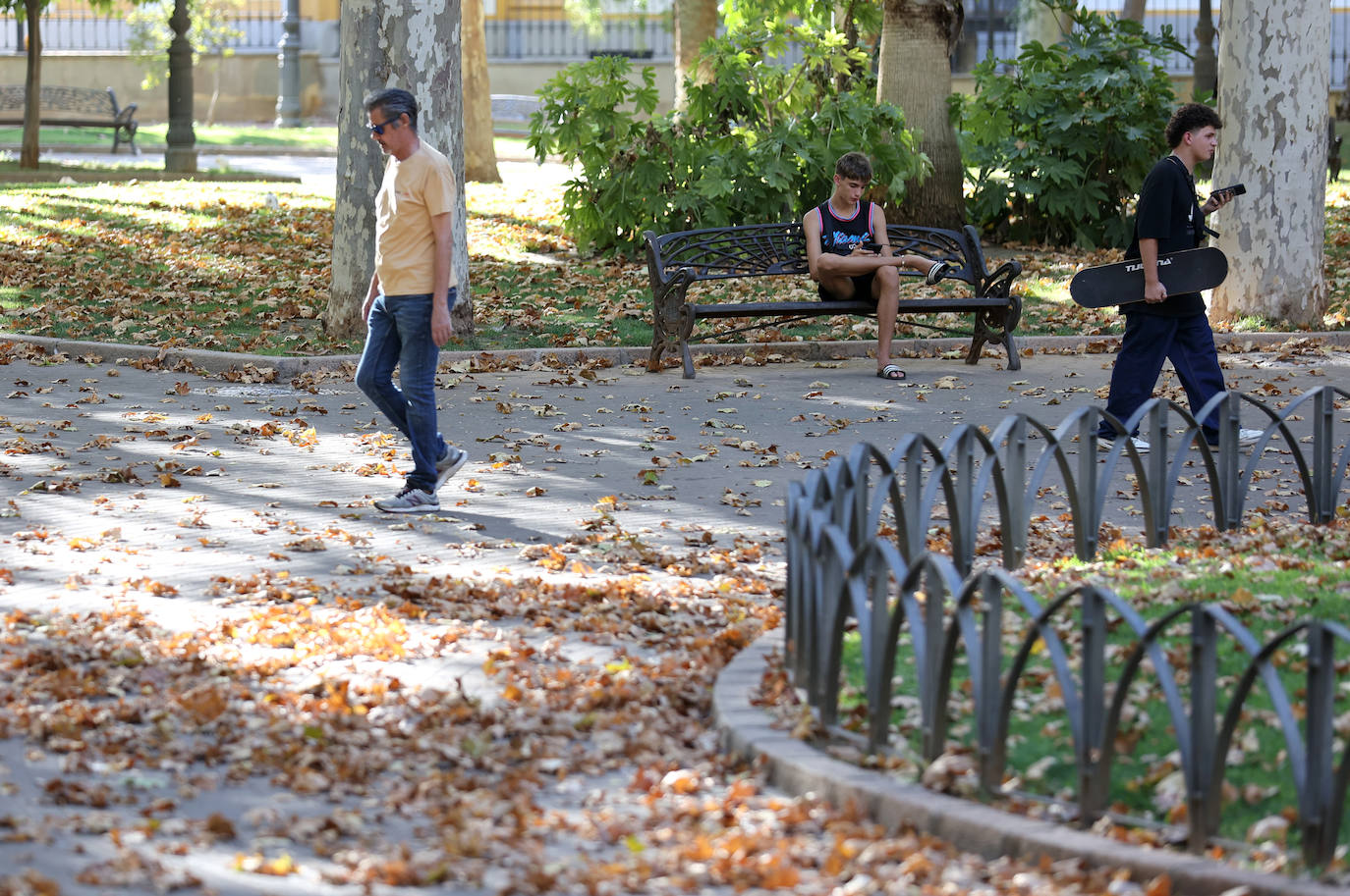 Colón, imagen otoñal en pleno agosto