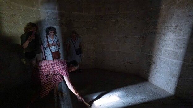 Rayo de sol en la sala del penal de Miguelete de Valecia