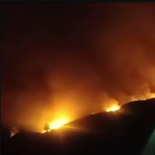 Arde Arafo y Candelaria (Tenerife) en un incendio forestal de nivel 2